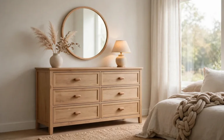 Wooden dresser with mirror — we buy used dressers across the UAE