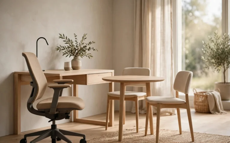 Office desk with ergonomic chair — we buy used office furniture across the UAE